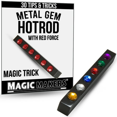 Magic Makers Metal Gem HotRod - Black HotRod with Red Force - Includes Magic Training Guide