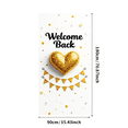 thumbnail image 1 of Welcome Back Banner with Rainbow and Pencils Colorful Backdrop for School Party Classroom Decoration Photography Props Festive Background Decor, 1 of 4