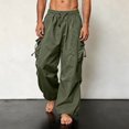 thumbnail image 2 of ZORYEVY Quick Dry Mens Pants Fall Hiking Athletic Joggers Trousers for Men Drawstring Breathable Elastic Waist with Pockets Solid Pants, 2 of 8