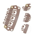 thumbnail image 2 of Unique Bargains 20 Pcs U Shape Snap Hair Extension Clips for Hair Extension Light Brown, 2 of 5