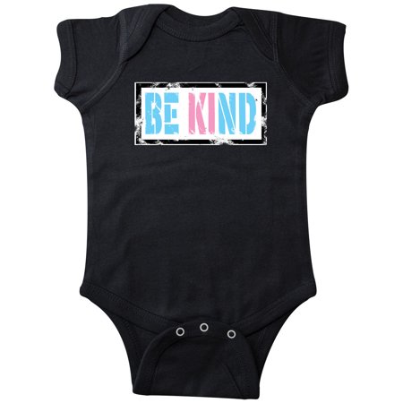 

Inktastic Be Kind Stencil in Trans Colors Gift Baby Boy or Baby Girl Bodysuit