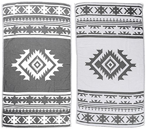 Bersuse 100% Cotton Cozumel Dual-Layer Handloom Turkish Towel 