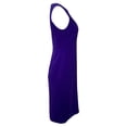 thumbnail image 2 of Pre-Owned Theory Sleeveless Knee-Length Dress in Purple Triacetate, 2 of 2
