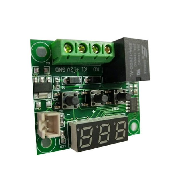 W1209 Digital Temperature Controller Board Micro Electronic High Accuracy NTC Sensor Temp Control Thermostat Panel with Waterproof Sensor Probe