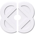 thumbnail image 1 of Ekena Millwork CMP12CE2-02000 12 in. OD x 2 in. ID Square Charlotte Architectural Grade PVC Contemporary Ceiling Medallion - 2 Piece, 1 of 4