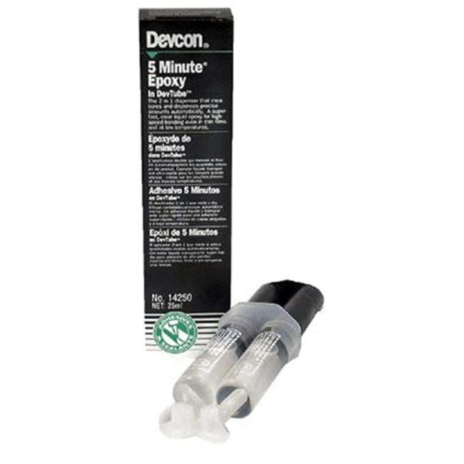 DEVCON 14250 Epoxy Adhesive, Syringe, 0.85 oz, Amber, 15 min Walmart