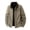 Bronze, variant on Mens Light Jackets Button Down Casual Cotton Barn Jacket Vintage Military Fall Outwear with Pockets