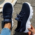 thumbnail image 5 of Women's Athletic Shoes,Slip On Shoes Women,Running Shoes Women,Womens Shoes Running Sneakers Tennis Non Slip Walking Gym Workout Athletic Comfortable Fashion saport Casual Shoe,Blue,7.5, 5 of 7