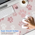 thumbnail image 2 of Long Mouse Pads for Desk,Pink Dog Paw Desk Mats on Top Of Desks, Desk Mouse Pad Extra Large with 3mm Non-Slip Base and Stitched Edge for Gaming,Office,Work,Home 47.3"x23.6", 2 of 6