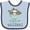 Blue and Navy, variant on Inktastic Teacup Raccoon I Love My Grandpa Boys or Girls Baby Bib