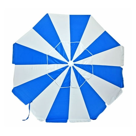 Umbrella Accessories 7.5 ft Commercial Grade Fiberglass Beach Umbrella and Patio Umbrella UPF100 with Accessory Hook ()