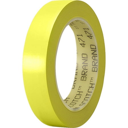 3M Marking Tape - 36 yd Length x 1 Width - 3 Core - Vinyl - 1 / Roll - Yellow | Bundle of 2 Rolls