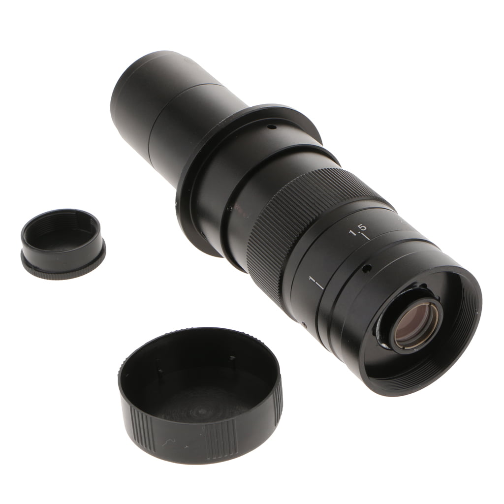 0.5X Monocular Optical Zoom C Mount Industry Eyepiece Lens 0.7X to 4.5X Industrial Digital Microscope Lens Adapter Camera Objective with Field of View 2.3mm to 22mm 