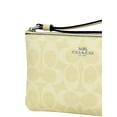 thumbnail image 3 of Coach Women's Small Corner Zip Wristlet in Signature Canvas (Hay), 3 of 5
