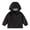 Black, variant on Toddler Boys Girls Windbreaker Jacket, Hooded Solid Rain Jacket Kids Warm Fleec𝖾 Lining Zip Up Outerwear Dust Coat Ponchos Trench Coat Raincoat