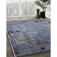 thumbnail image 3 of Ahgly Company Machine Washable Indoor Rectangle Industrial Modern Columbia Blue Area Rugs, 2' x 3', 3 of 7