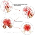 thumbnail image 3 of 12 Pcs Pull Bow Large Organza Pull Bow Gift Wrap Pull Bow With Ribbon For Wedding Gift Baskets, 6 Inches Diameter, 3 of 7