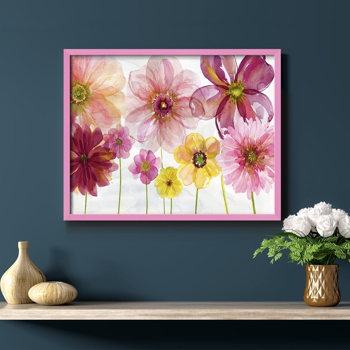 Pop Of Spring by Carol Robinson - Restickable Framed Giclée Print