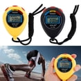 thumbnail image 1 of Nsxcdh Digital Handheld Lcd Chronograph Sports Stopwatch Timer Alarm Hourly Chime Plastic 3.15x2.52x0.79in Multi Function Convenient for Running Training Home Home Indoor Sports for women man Gift, 1 of 2