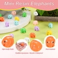 thumbnail image 2 of Uxcell 20-Pack Mini Elefante de Resina, Pequeñas Figuras de Elefante para Decoración de Jardín de Hadas/Paisajismo Micro Hogar [Naranja], 2 of 6