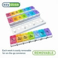 thumbnail image 4 of Ezy Dose Weekly (7-Day) Pill Organizer with Push Button Compartments & Rainbow Lids, 3 Times a Day, 4 of 4