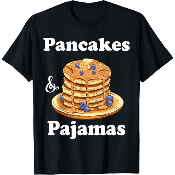 Exquisite and comfortable-Pancakes & Pajamas Food Sweet Waffle Breakfast Sleepover T-Shirt