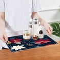 thumbnail image 4 of Acrylic Tray 15.7*11.8*1.9 Inch Transparent Tray Food Tray Tea Cup Tray Serving Trays Cosmetics Storage Kitchen Table Bathroom Sundry Storage Christmas Flowers Are Colorful, 4 of 7