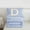 Blue D, variant on Feelyou Initial B Letter Bedding Comforter Set for Kid, Fashion Stripes Ombre Twin Comforter Sets, Fairy Tale Princess Reversible Bedding Set, Lightweight Room Decor, 2pcs