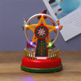 thumbnail image 2 of 2X Xmas Glowing Music Wheel Christmas Gifts Christmas Eve Gifts Christmas Ornaments Home Gifts A, 2 of 3