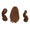 thumbnail image 2 of Soft Silk Twin Ponytail Doll Wig, Easy Styling Ball Jointed Doll Hair for Doll Customizing, 2 of 7