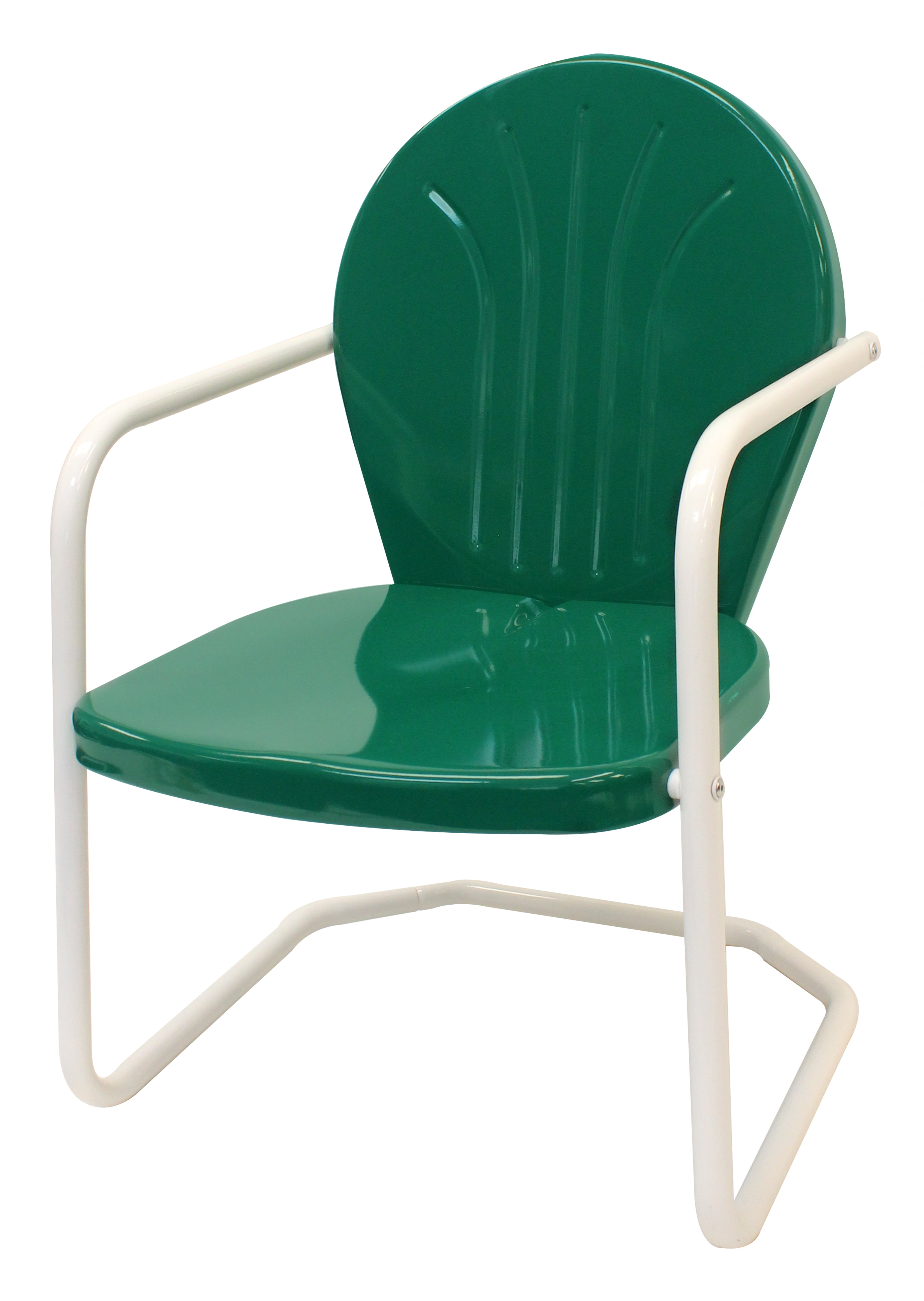 Leigh Country Retro Outdoor Chair Metal Dark Green Walmartcom Walmartcom