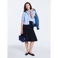 thumbnail image 2 of Free Assembly Women's and Women's Plus Cotton Eyelet Button Front Shirt with Short Sleeves, Sizes XS-4X, 2 of 5