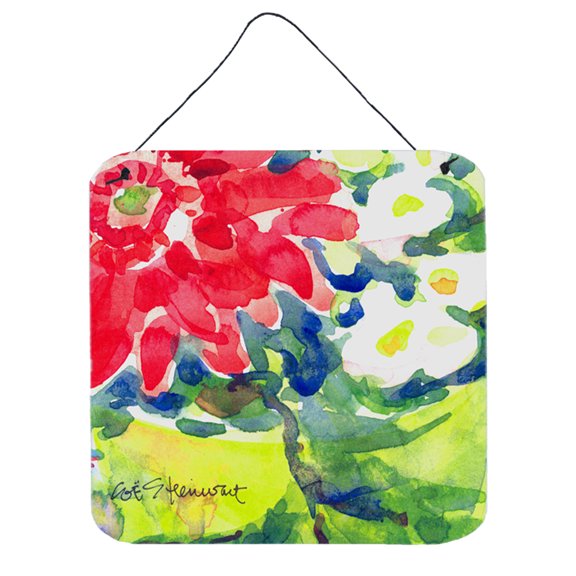 Carolines Treasures 6126DS66 Flower Wall or Door Hanging Prints 6x6 multicolor