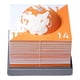 thumbnail image 2 of Gran calendario de escritorio 2022 de notas 3D símbolo diario Nota de notas Papel Escultura de bricolaje , Naranja Macarena calendario de la tierra, 2 of 7