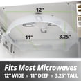 thumbnail image 2 of ACDANC Magnetic Splatter Cover,12-Inch Clear Bpa-Free Food Lid,Vented Plate Guard with Steam Vents,Anti-Splash Microwave Lid,Dishwasher Safe,Space-Saving Magnetic Storage, 2 of 7