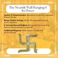 thumbnail image 5 of MASSIVE MART Brass Swastik Wall Hanging Yantra | Swastika for Door Entrance for Vastu |Front Door Decoration Items | Goodluck Positive Energy Religious Symbols Pooja Temple Decor House Warming Gift, 5 of 5