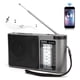 thumbnail image 5 of Receptor de Radio portátil multibanda Bling Bling con Bluetooth 4.0 configuración manual y antena telescópica color gris, 5 of 12