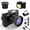 Black, variant on 4K Digital Camera 56MP, 16X Zoom, Flip Screen, WiFi, with 32GB Card & 2 Batteries
