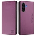 thumbnail image 2 of Wallet Case For Samsung Galaxy A36 5G 6.7inch, [RFID Blocking] PU Leather Magnetic Folio with 2 Card Slot Kickstand Flip Cover Shockproof Phone Case,Violet,For Galaxy A36(5G), 2 of 8