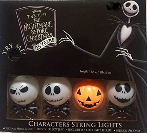 DISNEY’S THE NIGHTMARE BEFORE CHRISTMAS CHARACTER MUSICAL STRING LIGHTS 