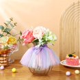 thumbnail image 4 of 12 Pieces Mini Tutu Table Skirt Wine Bottle Cover Tutu Skirt Tulle Vase Skirt Decor Garland Centerpieces for Wedding Baby Shower Cake Dessert Birthday Party, 4 of 7