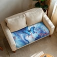 thumbnail image 2 of Renewold Blue Butterfly Marble Sofa Seat Slipcover Stretch Couch Cushion Protector Cover Individual Sofa Slipcover Loveseat Slipcover Replacement for Living Room Home Decor, M, 2 of 5