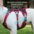 thumbnail image 3 of No-Pull Dog Harness With Reflective Strips - Adjustable Rainproof Pet Vest, Anti-Slip Chest Strap For Small To Medium Dogs, Night Safety Walking Gear,Yellow,funny, 3 of 7