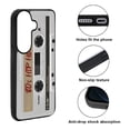 thumbnail image 2 of WIRESTER Shockproof Soft Rubber Cover Case for Samsung Galaxy S26+ / S26 Plus 6.7" 2026, Retro White Cassette Tape Hip Hop, 2 of 5