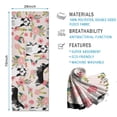 thumbnail image 2 of Husky and Pink Pioneer Flower Hot Yoga Mat Towel Non Slip for Hot Yoga - Quick-Drying Yoga Mat Cover with 4 Corner Pockets with Travel Bag - Hot Yoga Towel Non Slip 70"x26", 2 of 6