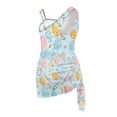 thumbnail image 5 of Whosucclay Easter Egg Floral Print Removable Bra Girls One Piece Bathing Suit, Polyester Material Cute Girls One Piece Swimsuit with Cover Up for Summer, 7-8 Years Old, 5 of 10