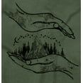 thumbnail image 2 of Mountain Hands Symbolic Spiritual Unisex Plus Fleece Graphic Sweatshirt Brisco Brands 5X, 2 of 5