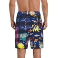 thumbnail image 3 of Naloa Sea Inhabitans and Herb Men's Short Pajama Pants, Lounge Comfort Shorts with Elasticized Waistband and Side Pockets - 3X-Large, 3 of 9