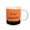 White, variant on 3drose, Lets Get Smashed, Black Letters with Pumpkin Pictures on Orange Background, 15oz Mug