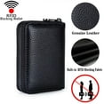 thumbnail image 3 of Saipulusi Genuine Leather RFID Blocking Wallet for Women Card Case Holder-Black, 3 of 6